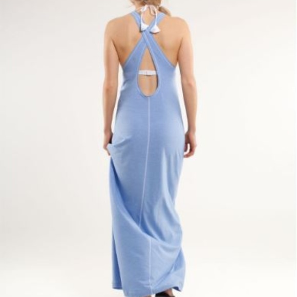 lululemon athletica Dresses & Skirts - Lululemon Blue Heatwave Maxi Dress Wee Stripe